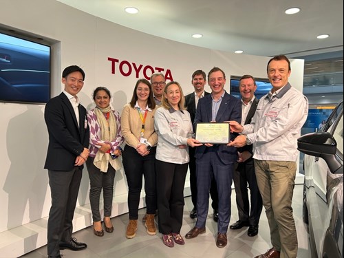 Toyota saves emissions thanks to UECC Sail for Change.